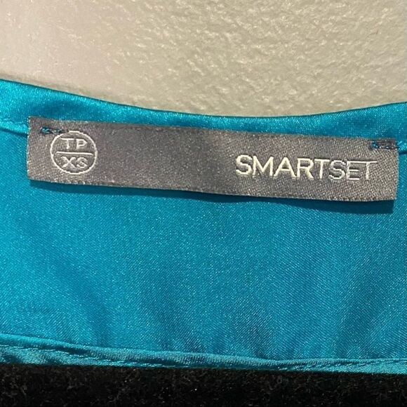Smart Set Teal Polyester Tank Top Womens Size XS - Picture 2 of 6